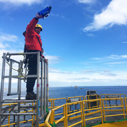 Flange measurement offshore